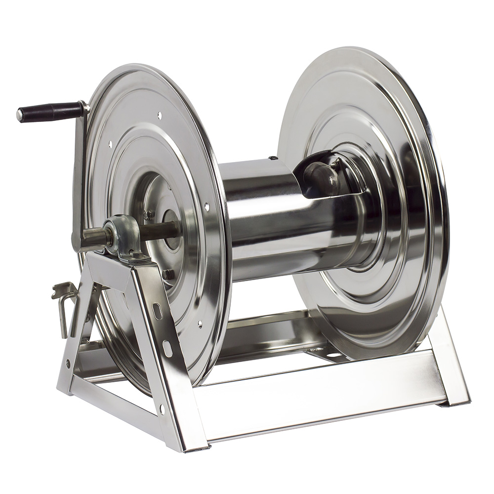 1125-4-100-SP Manual rewind stainless steel hose reel12mm ID, L= 30m. No hose. - Image 2