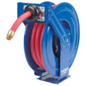 TMPL-N-650 Spring retractable Hose Reel, Dual Pedestal 25mm ID, L= 15m. No hose.
