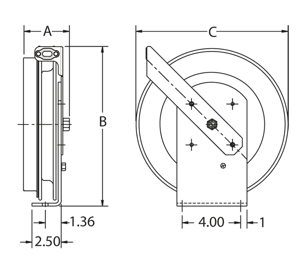 EZ-SD-100 Slow retract Spring retractable Grounding Reel 4mm OD, L= 30m - Image 4