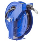 TDMP-N-450 Dual pedestal, spring rewind "Dual Hydraulic" hose reel12mm ID, L= 15m